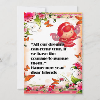 CARTE SPÉCIALE DE NOUVEL AN