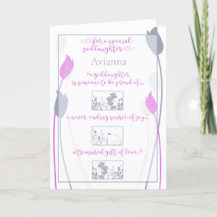 Carte spéciale Godgirl Pink Grey Tulip