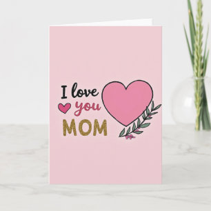 Carte spéciale 'Je t'aime maman'