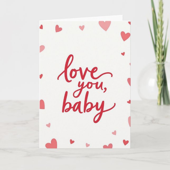 Carte spéciale Love You Baby (Devant)