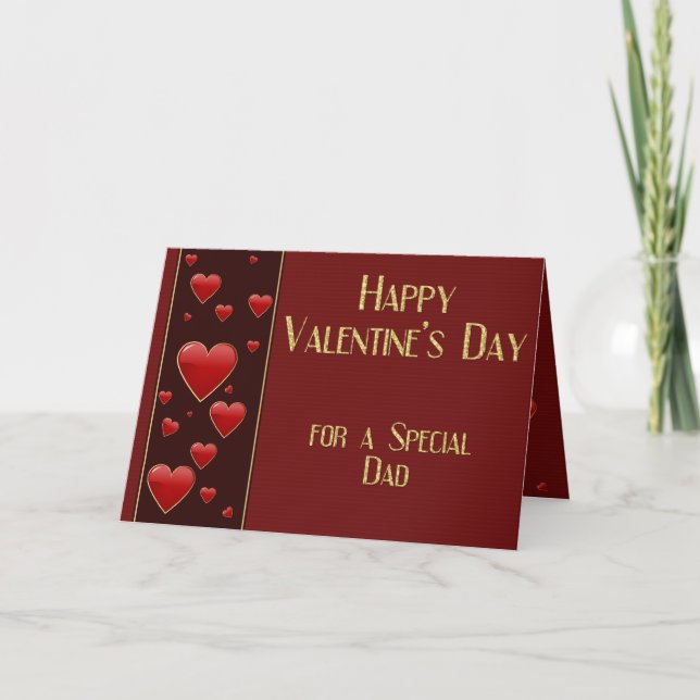 Carte spéciale papa Masculine Valentine (Devant)