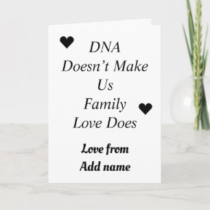 Carte spéciale parent ou enfant de l'étape personn