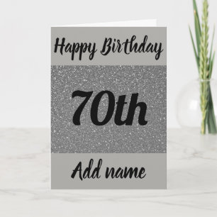 Carte spéciale personnalisée pour 70e anniversaire