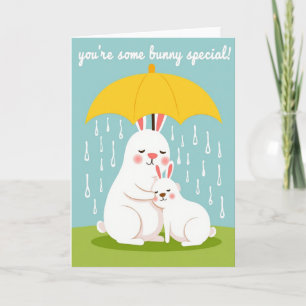 Carte spéciale pour un lapin