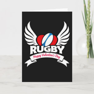 Carte spéciale Saint-Valentin de rugby