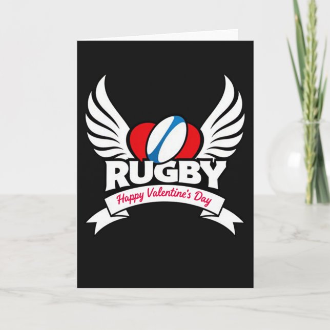 Carte spéciale Saint-Valentin de rugby (Devant)