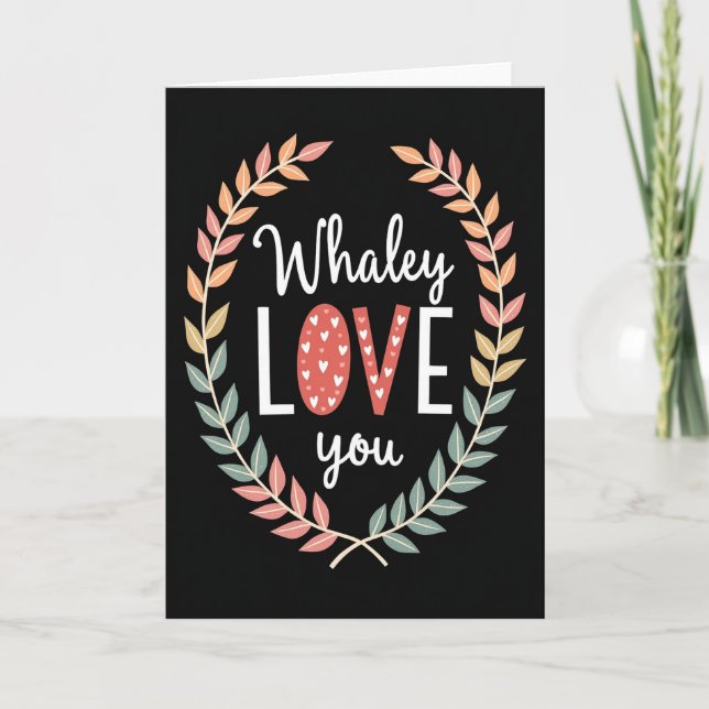 Carte spéciale Whaley Love You (Devant)