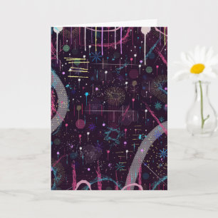Carte Spectacle de feux d'artifice : Art abstrait