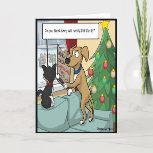 Carte Spectacle magique de Noël pour animaux