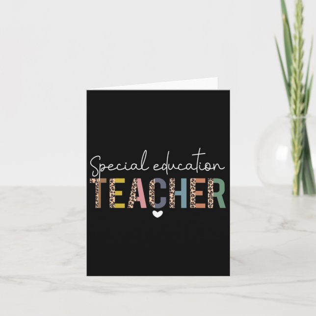 Carte Sped Ed Enseignant de l'éducation spéciale Sped Le (Devant)