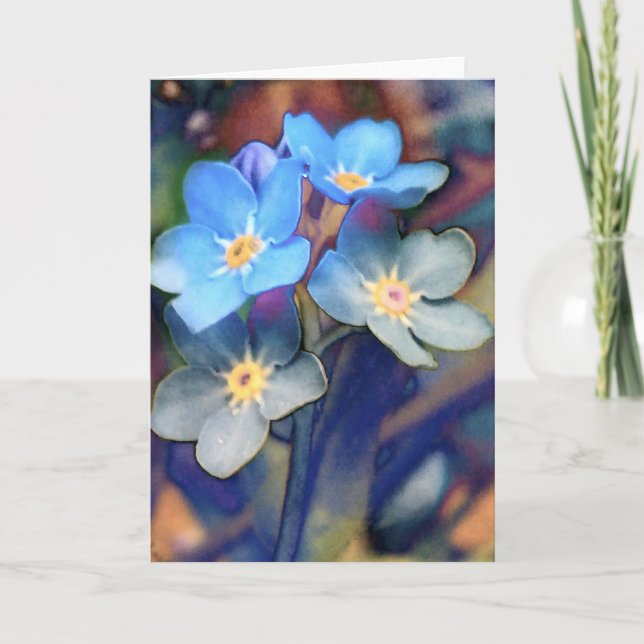 Carte Speedwell, Veronica - Un salut floral (Devant)