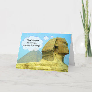 Carte Sphinx Birthday Card