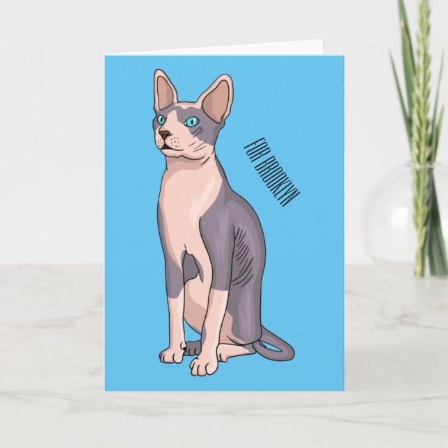 Carte Sphynx cat (Devant)