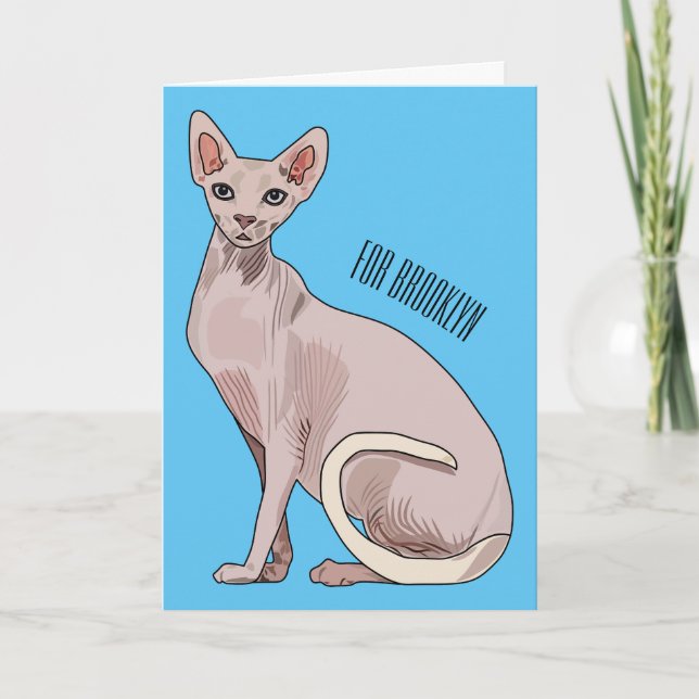 Carte Sphynx cat (Devant)