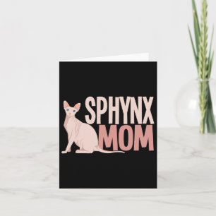 Carte Sphynx Maman Chat Sphinx Chat sans cheveux Proprié