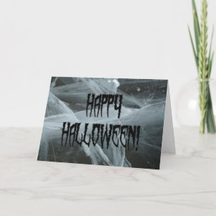 Carte Spider Leg Halloween et Eerie Arrière - plan Card