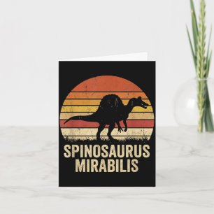 Carte Spinosaurus dinosaure vintage drôle spinosaurus