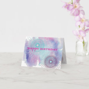 Carte Spirales d'anniversaire