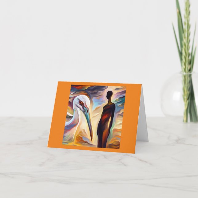 Carte Spirit Animal Stork 2 (Devant)