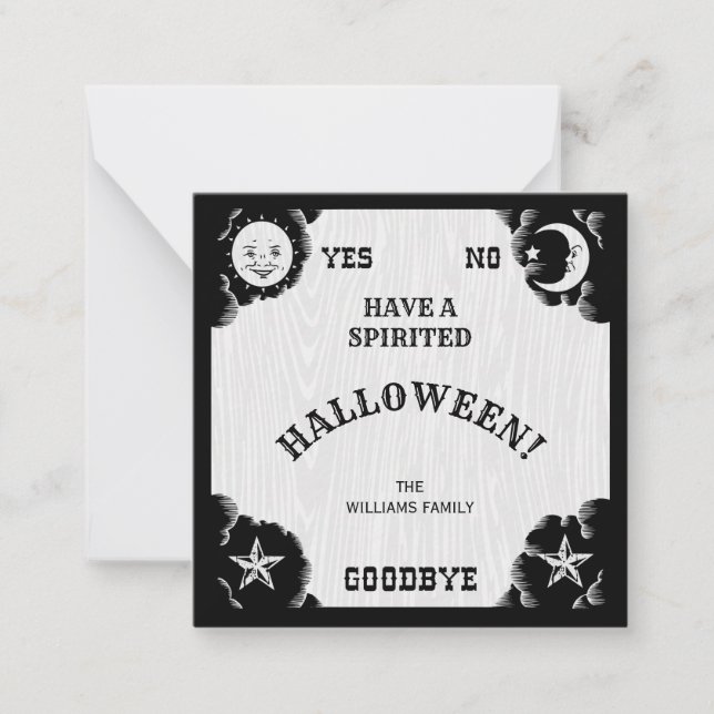 Carte Spirit Board Halloween Little Note (Devant)