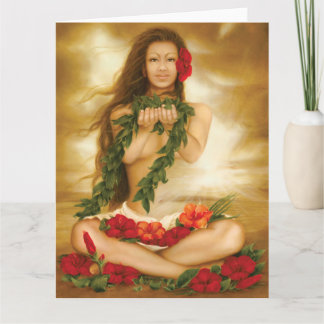 Carte Spirit of Aloha par l'artiste Lori Higgins 8.5x11
