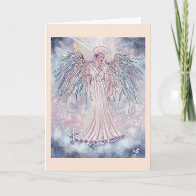 Carte Spiritual angel of light greeting cards by Renee L (Devant)