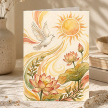 Spiritual Sunlight Art | Dove & Lotus Guérison