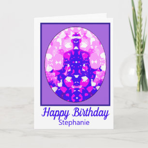Carte Spirituel rose assis Yoga Pose Amusant Anniversair