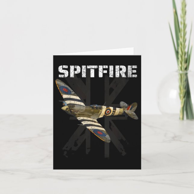 Carte Spitfire 2ème guerre mondiale Bataille D'Angleterr (Devant)