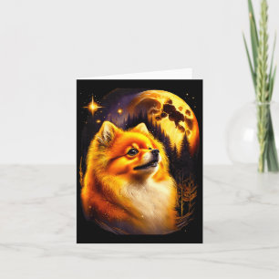 Carte Spitz Nain Hurleur à la Lune Vintage 90s