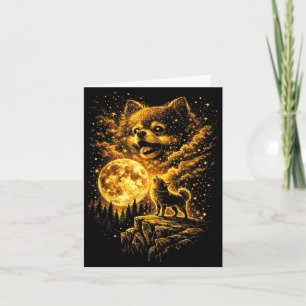 Carte Spitz Nain Hurleur à la Lune Vintage 90s Drôle