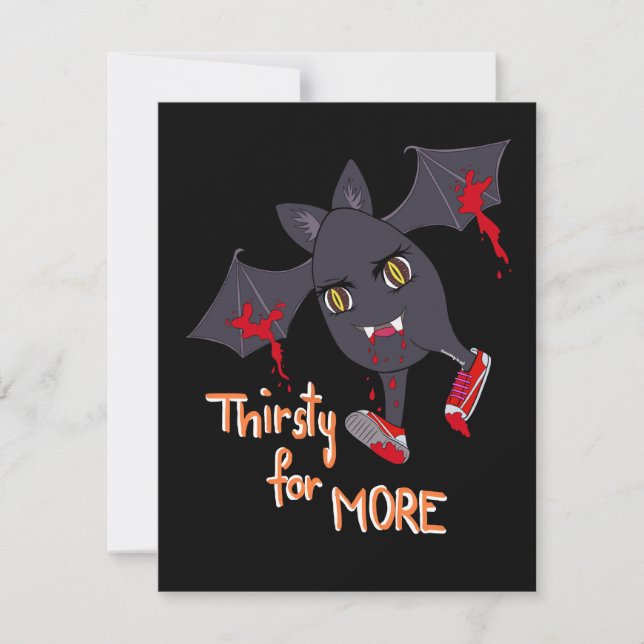 Carte Spoopy Bat Halloween (Devant)