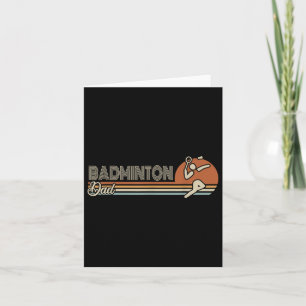 Carte Sport de balle Navette Sport Rétro Badminton Papa