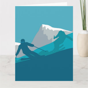 Carte Sport de ski de montagne  