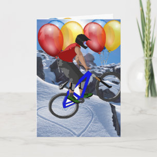 Carte Sport Vélo Joyeux Anniversaire Famille Amis Destin
