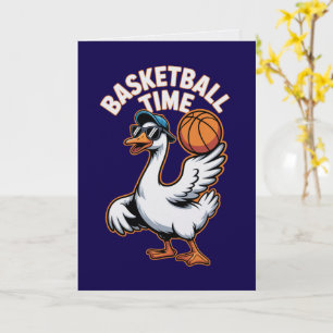 Carte Sportive Basket-ball Temps Oie Folle