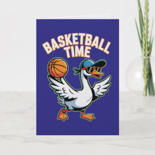 Carte Sportive Basket-ball Temps Oie Rigolote