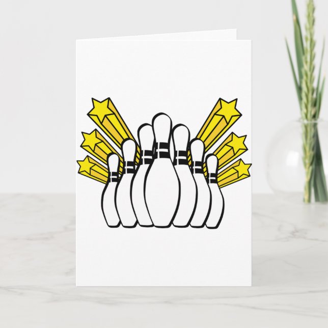 Carte Sports Ball Bowling Coach Team Game Strike (Devant)