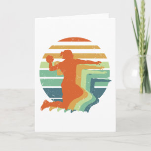 Carte Sports de handball rétro - Handball joueur gardien
