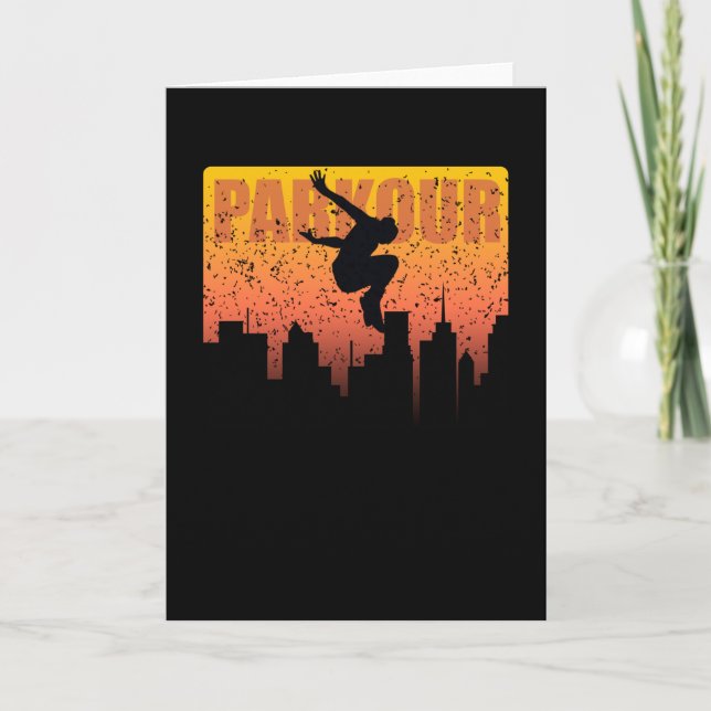 Carte Sports urbains Parkour Street Jumper Skyline Flyer (Devant)