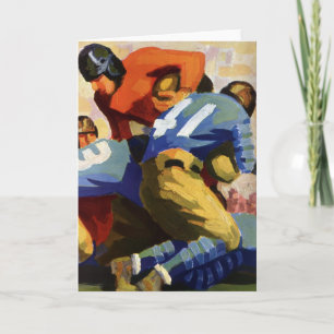 Carte Sports vintages, Football Players dans un jeu