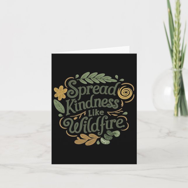 Carte Spread Kindness - Sticker Positif Affirmation (Devant)