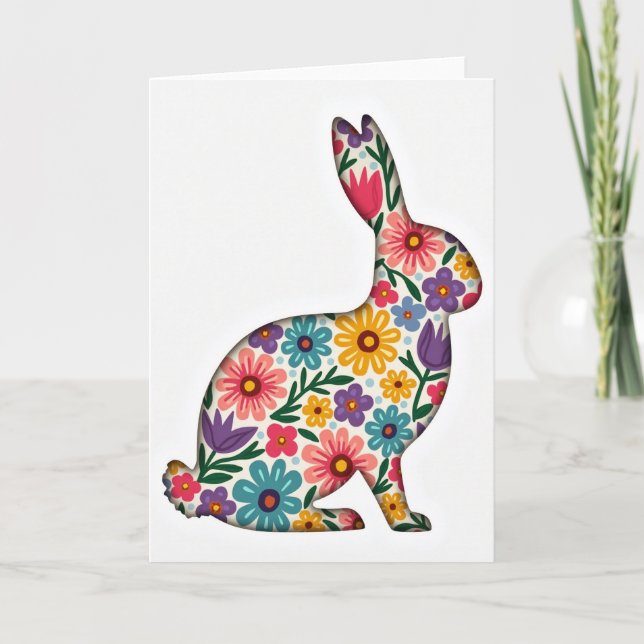 Carte Spring Animal Flower Garden Card (Devant)