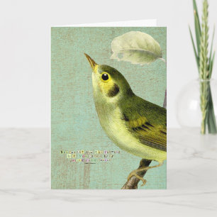 Carte Spring Bird, Anniversaire