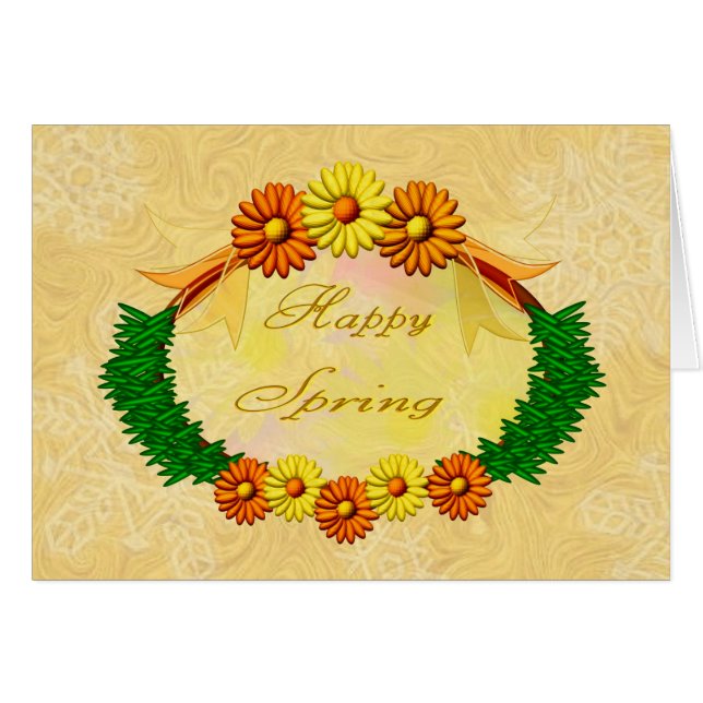 Carte Spring dorée (Devant horizontal)