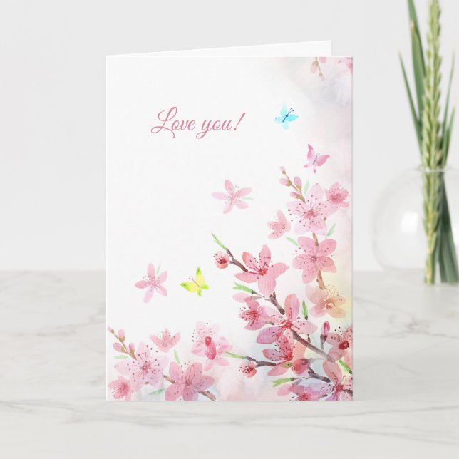 Carte Spring Sakura greeting card (Devant)