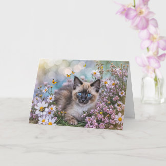 Carte Spring Vernal Equinox Ostara Blessing with Pretty 