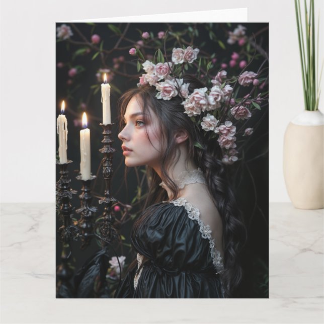 Carte Spring Victorian Goth 2025 Design 9 (Devant)