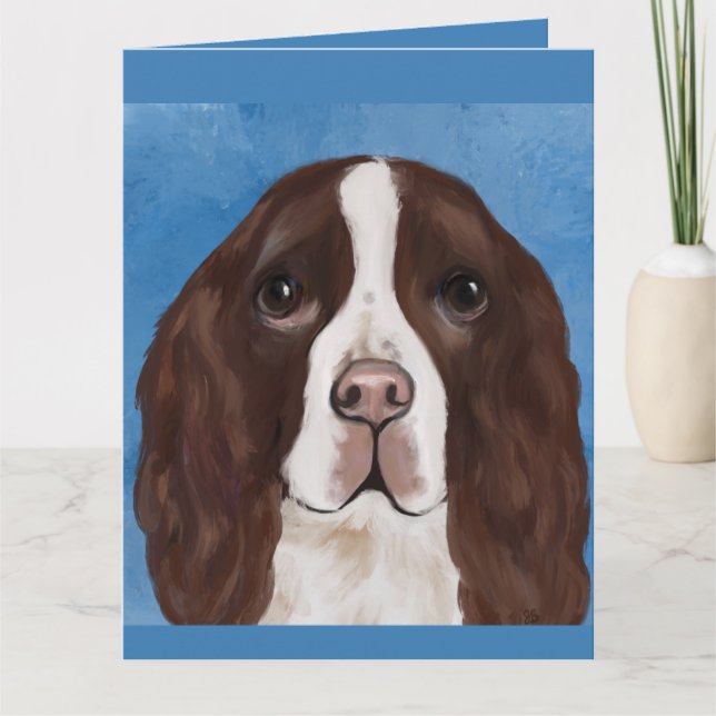 CARTE SPRINGER SPANIEL ANGLAIS       (Devant)