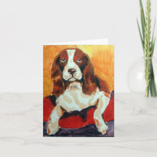 Carte Springer Spaniel Salutations